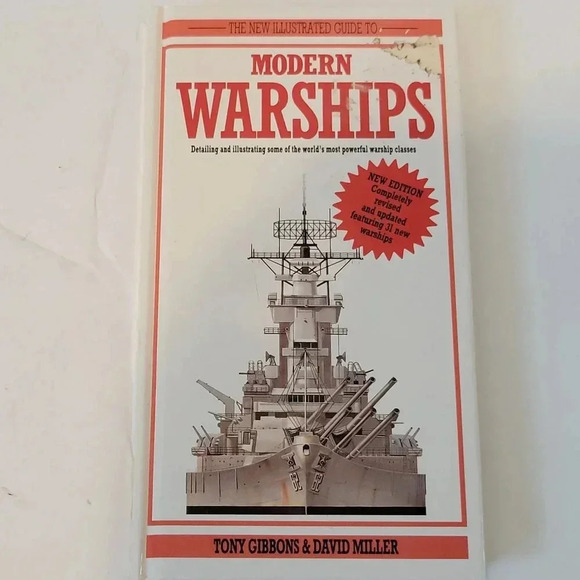 An Illustrated Guide to Modern Warships Tony Gibbons David Miller 1992 Hardcover - Picture 2 of 4